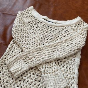 American Eagle | Loose Knit Sweater | Cream | XS